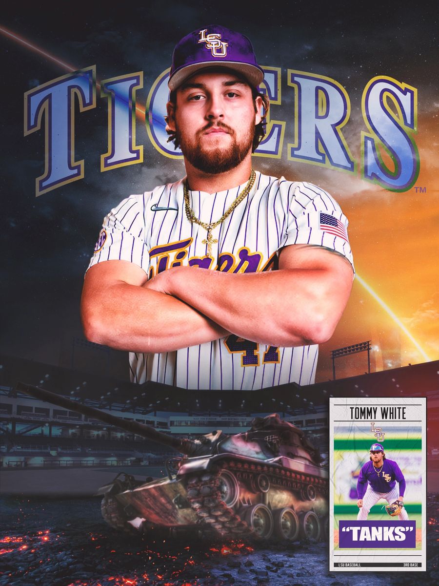 Tommy White LSU Baseball NIL Poster